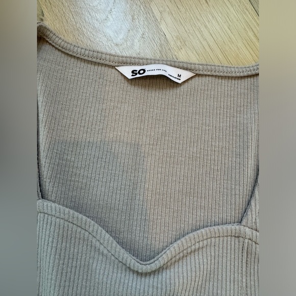 SO • Sweetheart Neck Top • Mocha Froth • Medium - Picture 4 of 6